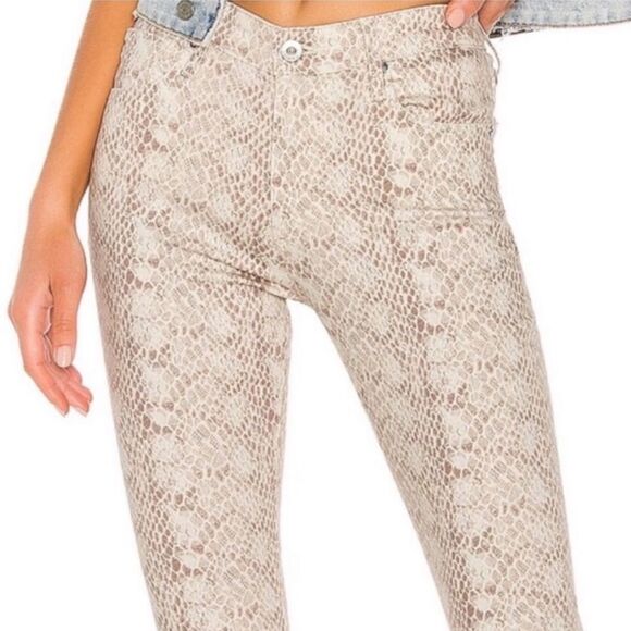 Adriano Goldschmied AG Snake Print Prima Ankle Jeans - Picture 4 of 15